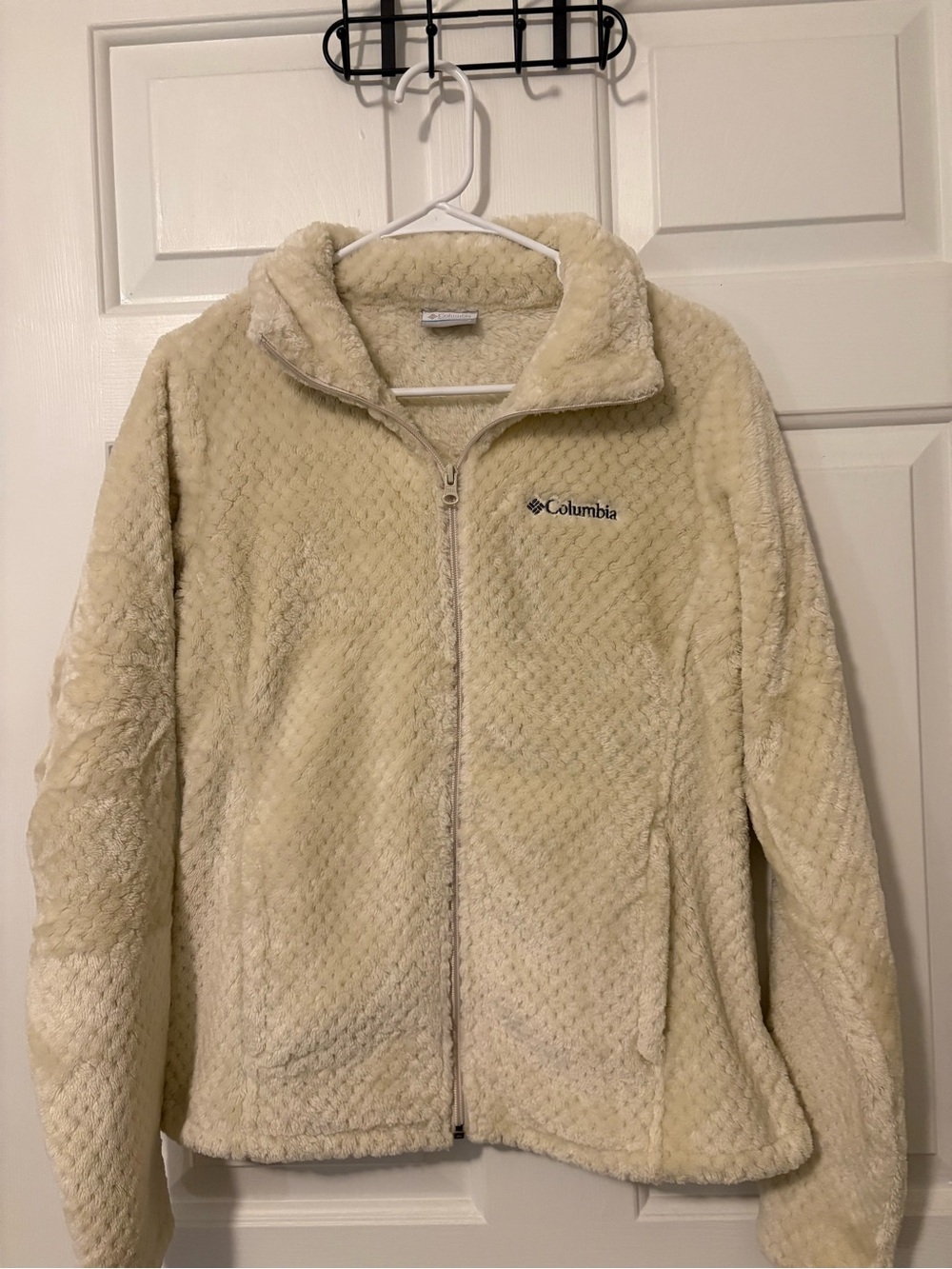 Columbia Cream Sherpa Full-Zip Jacket